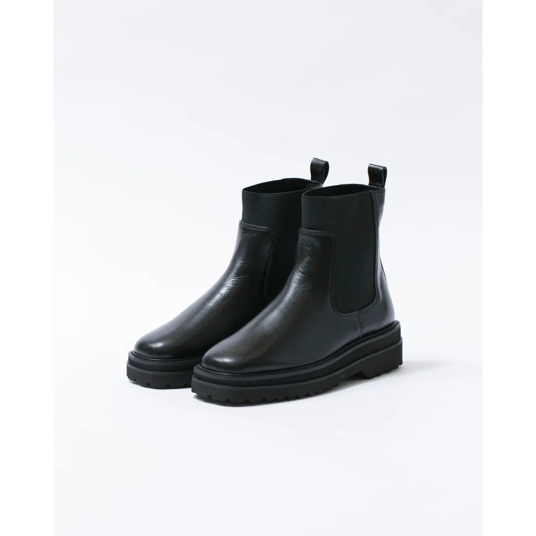 日本製【防水】Emma Francis 履帶側邊戈爾靴 (9010a-L 101)(Black leather)（ブラック レザー）
