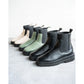 日本製【防水】Emma Francis 履帶側邊戈爾靴 (9010a-L 111)(Green leather)（グリーン レザー）