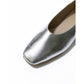 日本製 [蘋果皮][防水]Emma Francis 方頭U型平底鞋(03f-AP 162)(Silver apple leather)（シルバー アップルレザー）