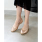 日本製【珍珠色調防水】Emma Francis圓頭平底芭蕾舞鞋(02b-L M144)(Pink leather mylar)（ピンク レザーマイラー）