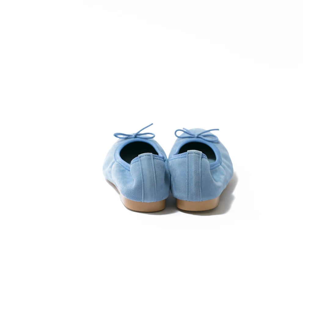 日本製【珍珠色調防水】Emma Francis圓頭平底芭蕾舞鞋(02b-L S121)(Light blue suede)（ライトブルー レザースエード）