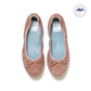 日本製【珍珠色調防水】Emma Francis圓頭平底芭蕾舞鞋(02b-L S198)(Pink beige leather suede)（ピンクベージュ レザースエード）
