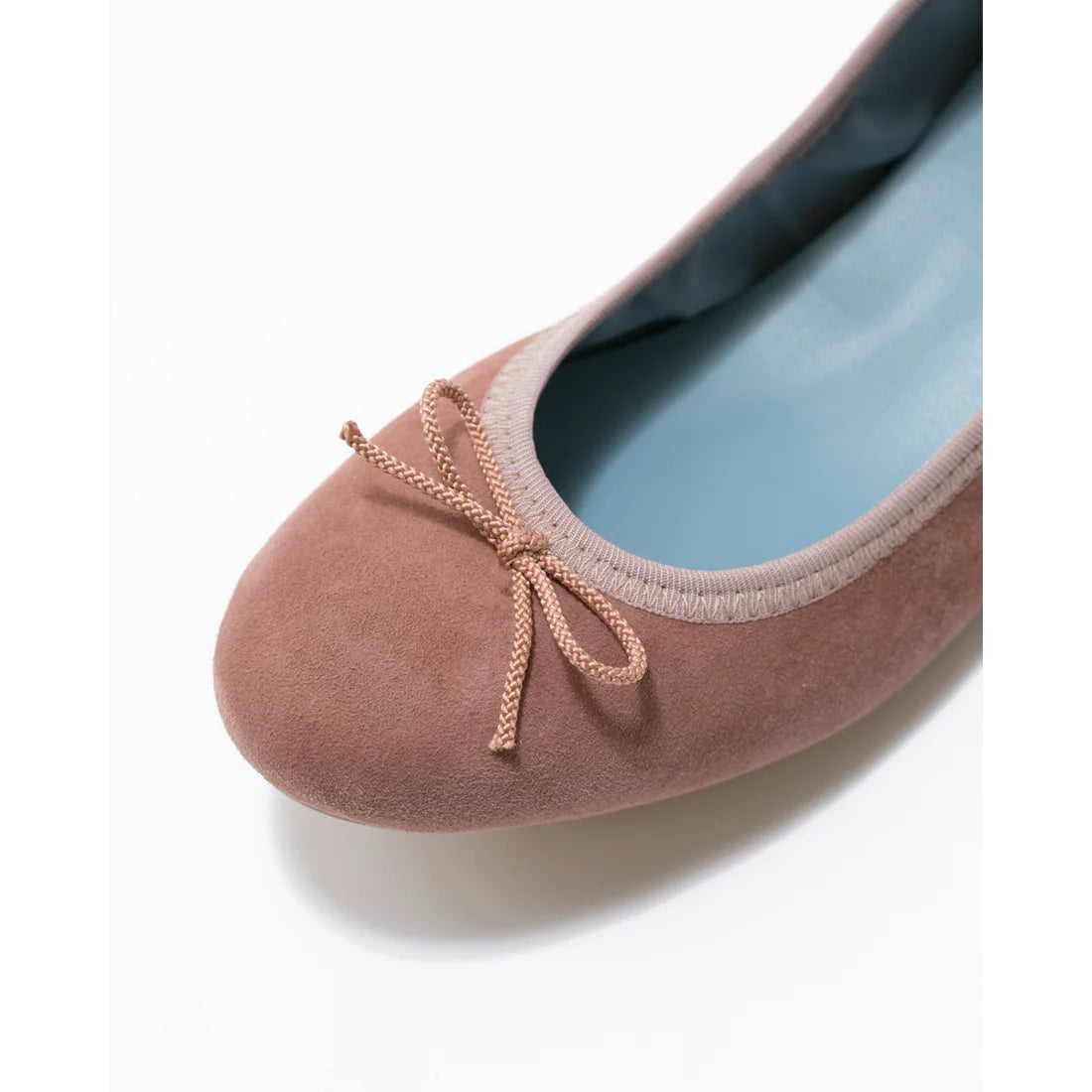 日本製【珍珠色調防水】Emma Francis圓頭平底芭蕾舞鞋(02b-L S198)(Pink beige leather suede)（ピンクベージュ レザースエード）