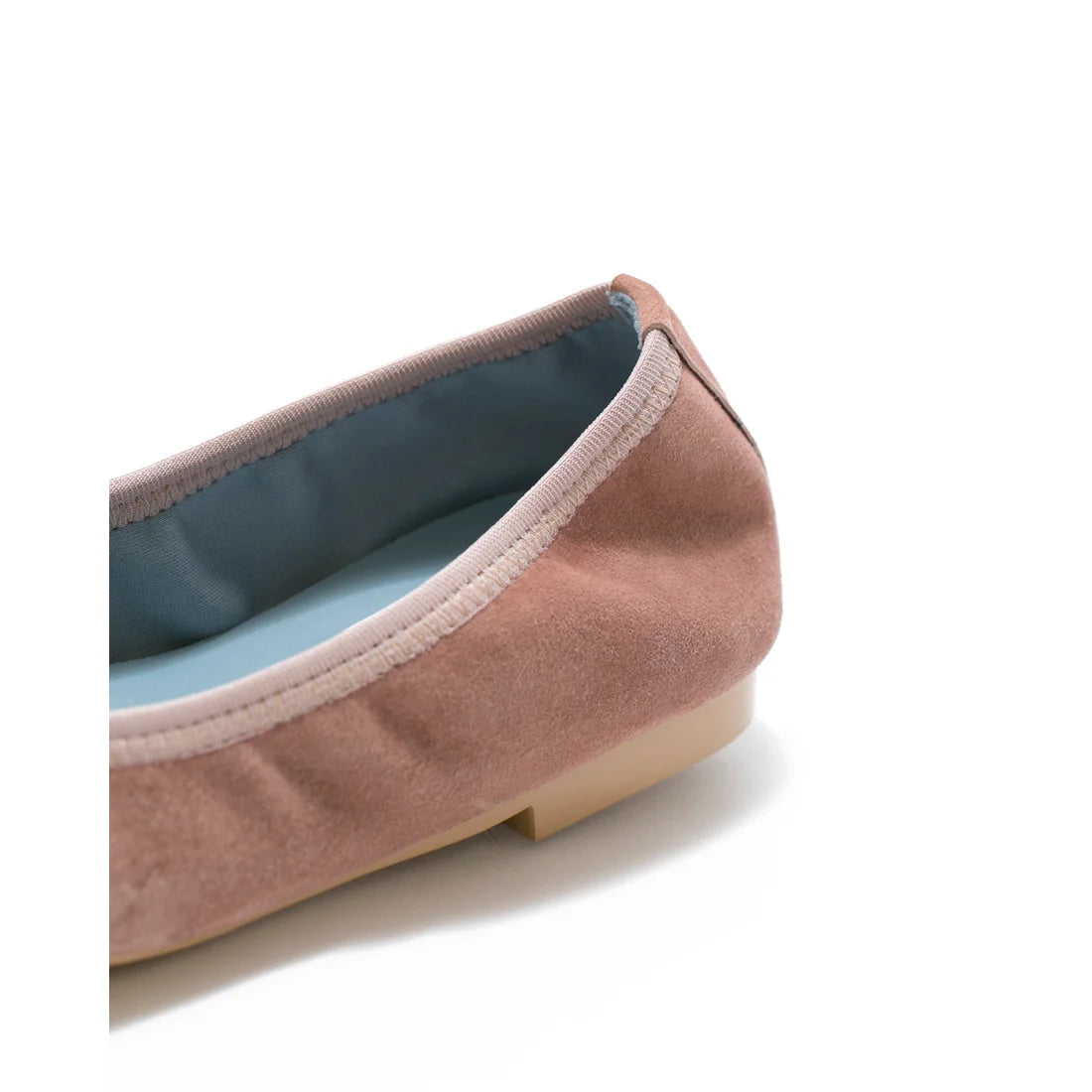 日本製【珍珠色調防水】Emma Francis圓頭平底芭蕾舞鞋(02b-L S198)(Pink beige leather suede)（ピンクベージュ レザースエード）
