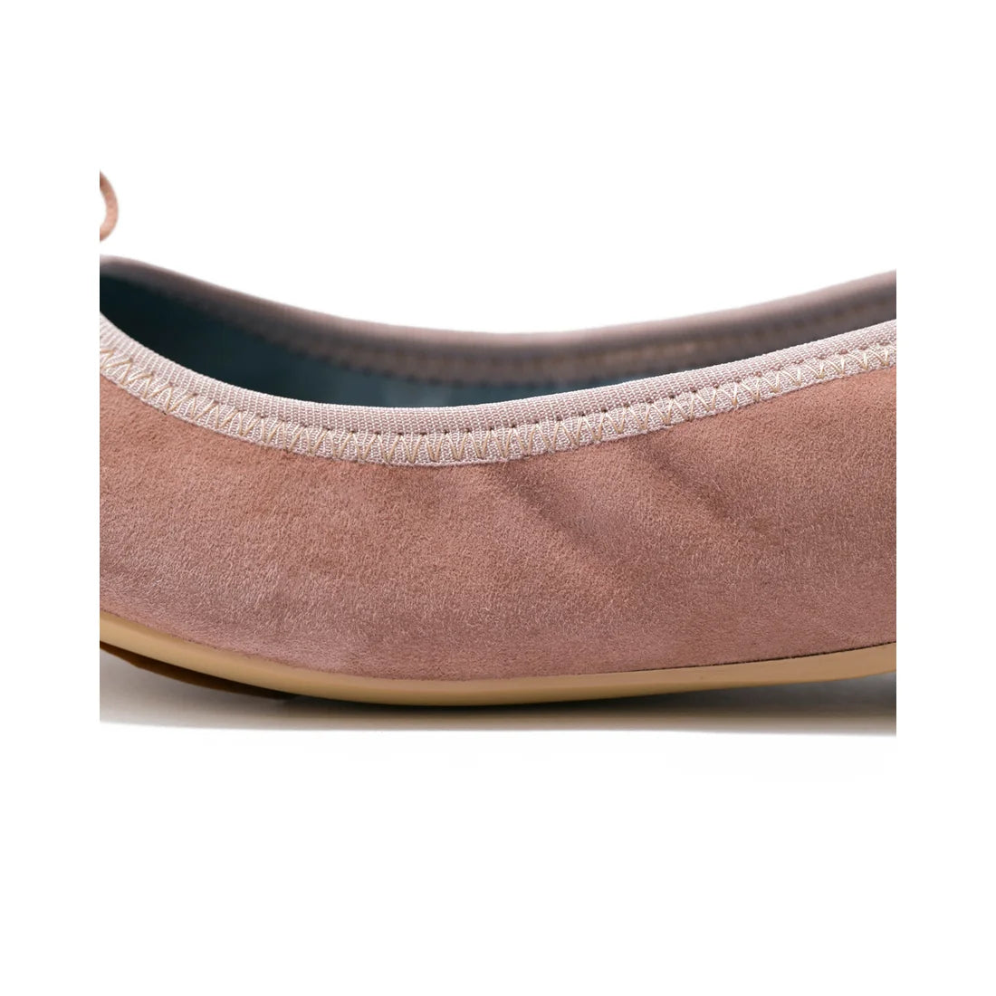 日本製【珍珠色調防水】Emma Francis圓頭平底芭蕾舞鞋(02b-L S198)(Pink beige leather suede)（ピンクベージュ レザースエード）