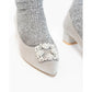 日本製 Emma Francis 尖頭3cm跟珠寶搭扣高跟鞋(3002b-ST 153)(Gray satin)（グレー サテン）