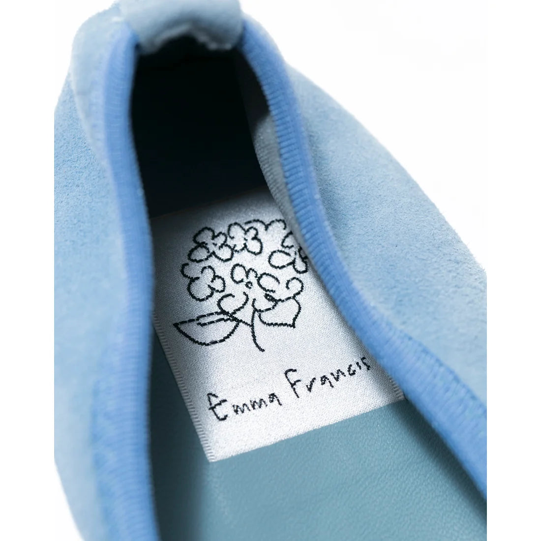 日本製【珍珠色調防水】Emma Francis尖頭平底芭蕾舞鞋 (01b-L S121)(Light blue leather suede)（ライトブルー レザースエード）
