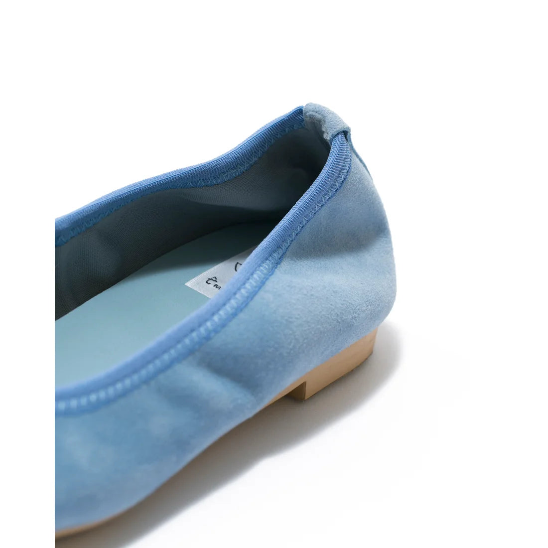 日本製【珍珠色調防水】Emma Francis尖頭平底芭蕾舞鞋 (01b-L S121)(Light blue leather suede)（ライトブルー レザースエード）