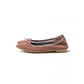日本製【珍珠色調防水】Emma Francis尖頭平底芭蕾舞鞋 (01b-L S198)(Pink beige leather suede)（ピンクベージュ レザースエード）