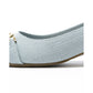日本製 Emma Francis 尖頭搭扣花呢高跟鞋(3002d-TW 120)(Blue tweed)（ブルー ツイード）