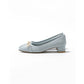 日本製 Emma Francis 尖頭搭扣花呢高跟鞋(3002d-TW 120)(Blue tweed)（ブルー ツイード）
