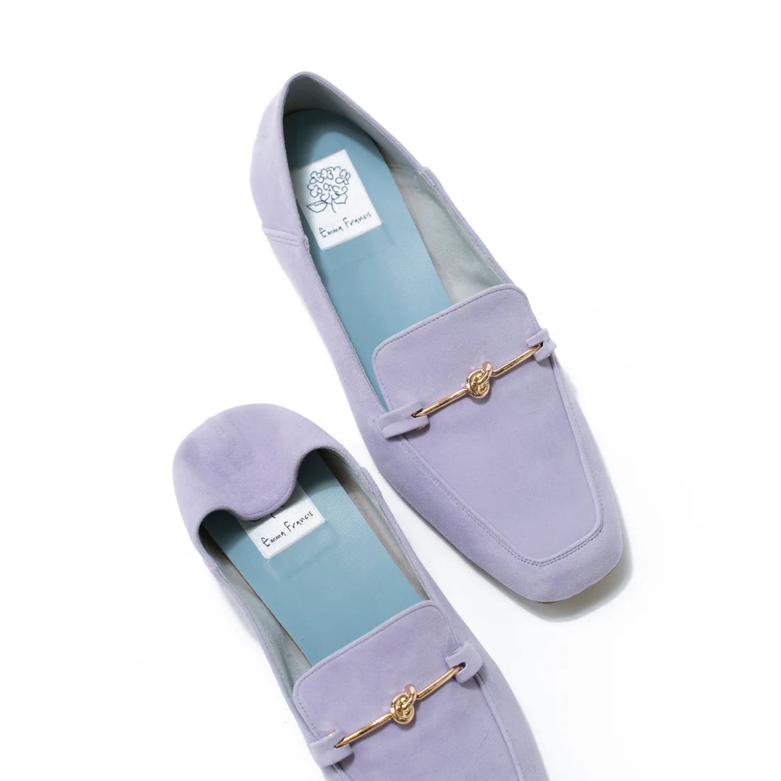 日本製[防水]Emma Francis 平底樂福鞋(03e-LS 127)(Light purple leather suede) （ライトパープル レザースエード）