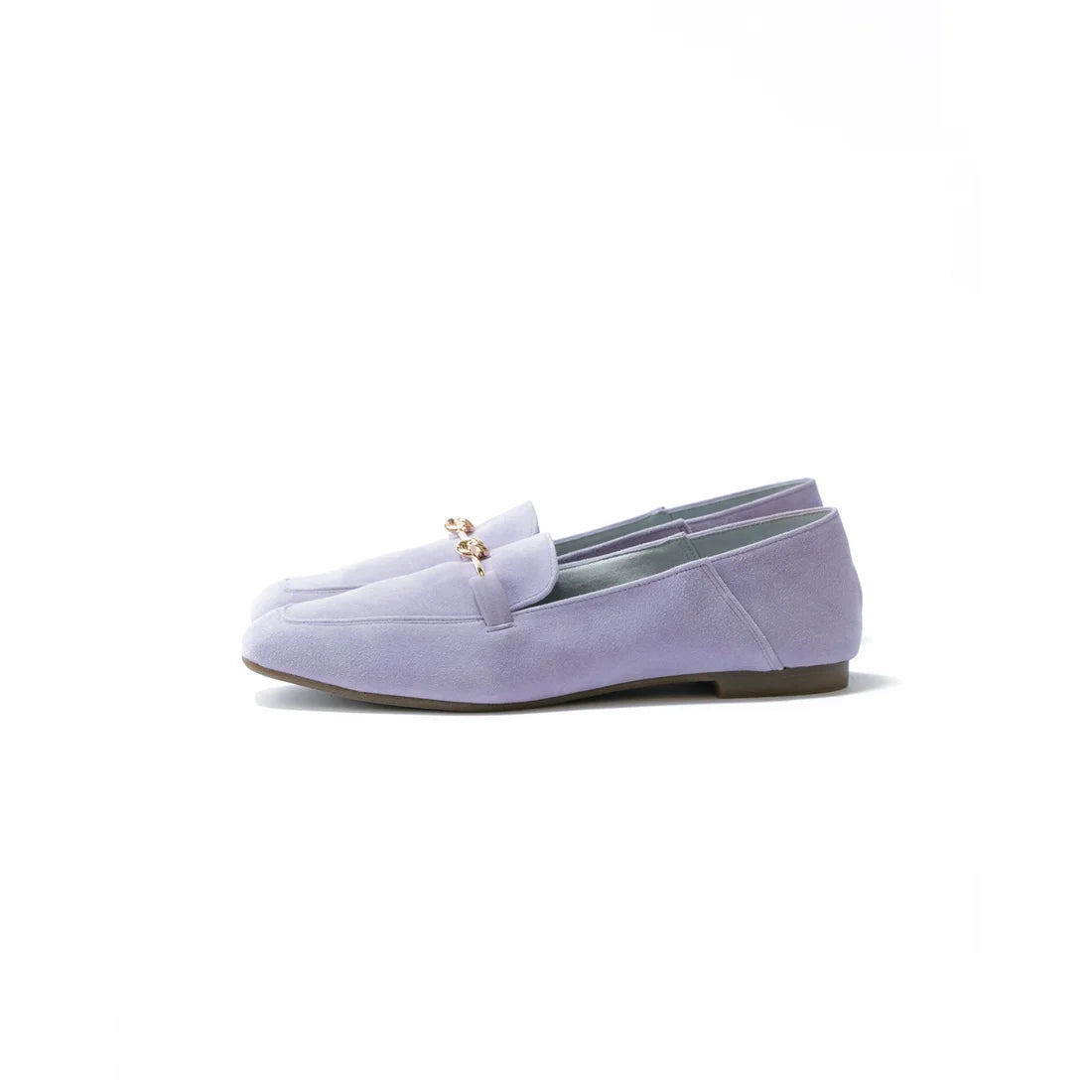 日本製[防水]Emma Francis 平底樂福鞋(03e-LS 127)(Light purple leather suede) （ライトパープル レザースエード）