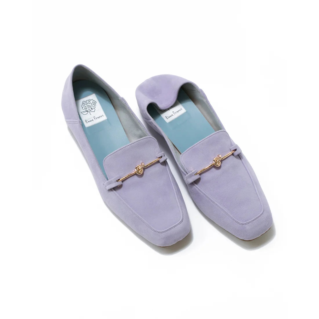 日本製[防水]Emma Francis 平底樂福鞋(03e-LS 127)(Light purple leather suede) （ライトパープル レザースエード）