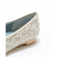 日本製 Emma Francis 平底尖頭蕾絲芭蕾舞鞋(01l-L 177)(Ivory lace)（アイボリー レース）