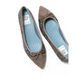 日本製 Emma Francis 平底尖頭蕾絲芭蕾舞鞋(01l-L 155)(Charcoal gray lace)（チャコールグレー レース）