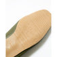 日本製【蘋果皮】【防水】Emma Francis 褶皺腰帶平底鞋 (03j-AP 147)(Khaki apple leather)（カーキ アップルレザー）
