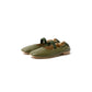 日本製【蘋果皮】【防水】Emma Francis 褶皺腰帶平底鞋 (03j-AP 147)(Khaki apple leather)（カーキ アップルレザー）