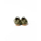 日本製【蘋果皮】【防水】Emma Francis 褶皺腰帶平底鞋 (03j-AP 147)(Khaki apple leather)（カーキ アップルレザー）