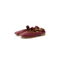 日本製【蘋果皮】【防水】Emma Francis 褶皺腰帶平底鞋 ( 03j-AP 183 )(Bordeaux apple leather)（ボルドー アップルレザー）