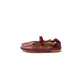 日本製【蘋果皮】【防水】Emma Francis 褶皺腰帶平底鞋 ( 03j-AP 183 )(Bordeaux apple leather)（ボルドー アップルレザー）