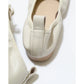 日本製【蘋果皮】【防水】Emma Francis 平底彈性芭蕾舞鞋 ( 03m-AP 177 )(Ivory apple leather)（アイボリー アップルレザー）