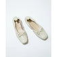 日本製【蘋果皮】【防水】Emma Francis 平底彈性芭蕾舞鞋 ( 03m-AP 177 )(Ivory apple leather)（アイボリー アップルレザー）