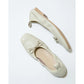 日本製【蘋果皮】【防水】Emma Francis 平底彈性芭蕾舞鞋 ( 03m-AP 177 )(Ivory apple leather)（アイボリー アップルレザー）