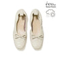 日本製【蘋果皮】【防水】Emma Francis 平底彈性芭蕾舞鞋 ( 03m-AP 177 )(Ivory apple leather)（アイボリー アップルレザー）