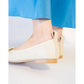 日本製【蘋果皮】【防水】Emma Francis 平底彈性芭蕾舞鞋 ( 03m-AP 177 )(Ivory apple leather)（アイボリー アップルレザー）