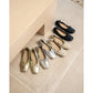 日本製【蘋果皮】【防水】Emma Francis 平底彈性芭蕾舞鞋 ( 03m-AP 177 )(Ivory apple leather)（アイボリー アップルレザー）