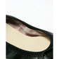 日本製【蘋果皮】【防水】Emma Francis 平底彈性芭蕾舞鞋 ( 03m-AP 101 )(Black apple leather)（ブラック アップルレザー）