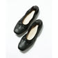 日本製【蘋果皮】【防水】Emma Francis 平底彈性芭蕾舞鞋 ( 03m-AP 101 )(Black apple leather)（ブラック アップルレザー）
