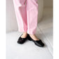 日本製【蘋果皮】【防水】Emma Francis 平底彈性芭蕾舞鞋 ( 03m-AP 101 )(Black apple leather)（ブラック アップルレザー）