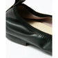 日本製【蘋果皮】【防水】Emma Francis 平底彈性芭蕾舞鞋 ( 03m-AP 101 )(Black apple leather)（ブラック アップルレザー）