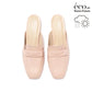 日本製【蘋果皮】【防水】Emma Francis 樂福拖鞋式平底鞋 ( 03q-AP 144 )(Pink apple leather)（ピンク アップルレザー）