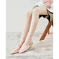 日本製【蘋果皮】【防水】Emma Francis 樂福拖鞋式平底鞋 ( 03q-AP 144 )(Pink apple leather)（ピンク アップルレザー）