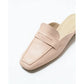 日本製【蘋果皮】【防水】Emma Francis 樂福拖鞋式平底鞋 ( 03q-AP 144 )(Pink apple leather)（ピンク アップルレザー）