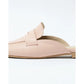 日本製【蘋果皮】【防水】Emma Francis 樂福拖鞋式平底鞋 ( 03q-AP 144 )(Pink apple leather)（ピンク アップルレザー）