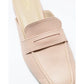 日本製【蘋果皮】【防水】Emma Francis 樂福拖鞋式平底鞋 ( 03q-AP 144 )(Pink apple leather)（ピンク アップルレザー）