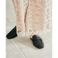 日本製【蘋果皮】【防水】Emma Francis 樂福拖鞋式平底鞋 ( 03q-AP 101 )(Black apple leather)（ブラック アップルレザー)