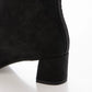 日本製 Launa Lea 4cm 彈性方頭短靴 (587)(黑色／Black S)