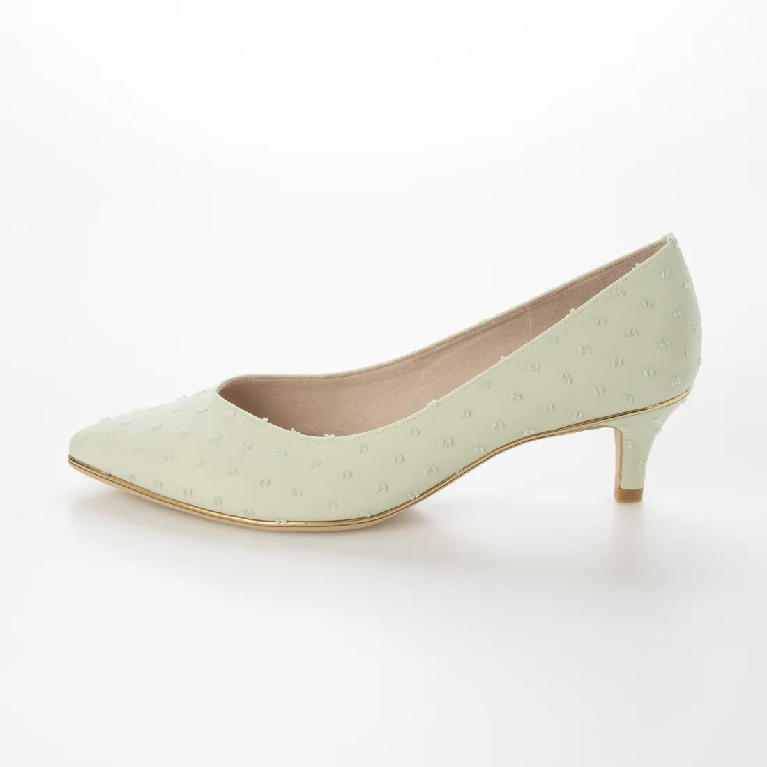 【新品預訂】日本製 Launa Lea Rich 5cm Gold Line高跟鞋 (80009F) (薄荷色Z / Mint Z)