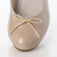 日本製 Launa lea 3cm踭蝴蝶結圓頭亮面芭蕾晴雨鞋( RB5401A ) (杏色/ Beige E)