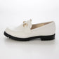 【新品預訂】日本製 潮牌Lucida 白色 Albali 防水 金屬馬銜扣經典樂福鞋 ( LC-2002 WHT )