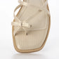【新品預訂】日本製 Launa Lea 交叉蝴蝶結平底涼鞋(625)(淺杏色/ L Beige Z)