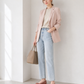 【新品預訂】日本製 Launa lea 優雅魚嘴細蝴蝶結平底鞋(634)  (藕粉色/Mauve-S)