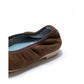日本製【珍珠色調防水】Emma Francis 真皮 尖頭平底芭蕾舞鞋(01b-L S105)(Brown leather suede) （ブラウン レザースエード）
