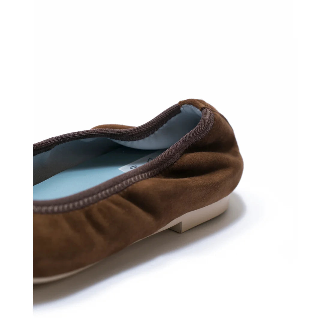 日本製【珍珠色調防水】Emma Francis 真皮 尖頭平底芭蕾舞鞋(01b-L S105)(Brown leather suede) （ブラウン レザースエード）