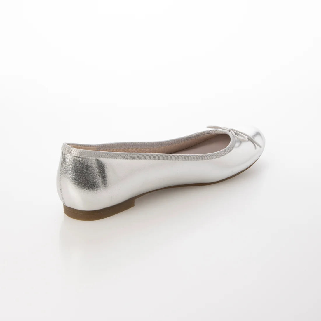 日本製 Launa lea 蝴蝶結圓頭芭蕾晴雨鞋( RB1001A ) (銀色/Silver)